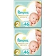 PAMPERS Couches pour bébés Premium Care No.2 4-8Kgr 92 Pieces