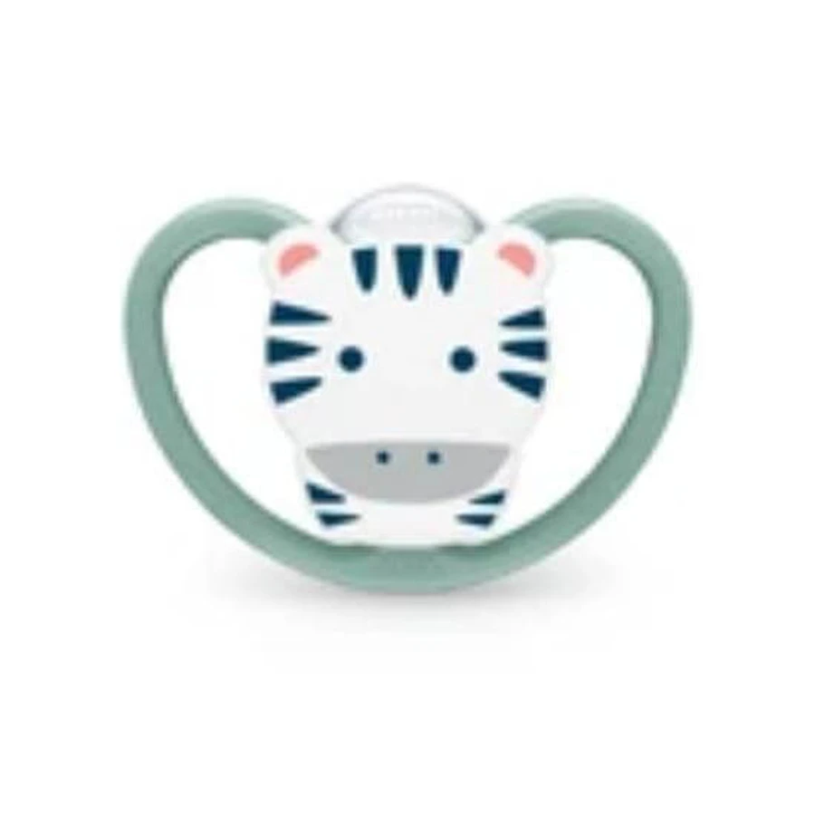 NUK Space Chupete de silicona 6-18m [10.736.385] En varios colores - Verde