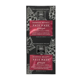 APIVITA Express Beauty Anti-wrinkle & Firming Mask with Grape 2x8ml