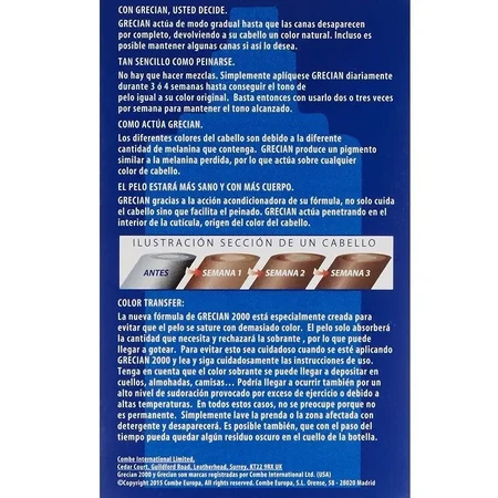 Grecian 2000 Anti-Gray Hair Lotion, 2x125 ml