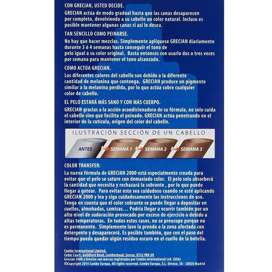 Grecian 2000 Anti-Gray Hair Lotion, 2x125 ml