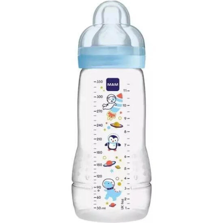 MAM Plastic Bottle Easy Active Silicone Bottle 4+ Months 330ml, 361SBc