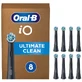 ORAL-B iO Ultimate Clean Black Ersatzbürstenköpfe für elektrische Zahnbürsten, 8 Stück