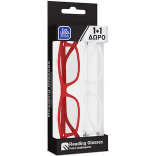EYELEAD Leesbril - Presbyopie 1+1 Rood(E224) + Helder(E223) +2,00