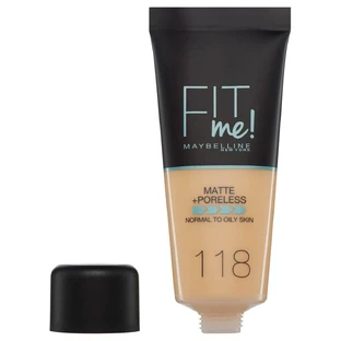 MAYBELLINE Fit Me Foundation For Natural Matte Coverage 30ml 118 Nude