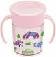 DR BROWN'S Cheers 360 ° Cupa agitator cu mânere pentru 6+ luni 200ml roz TC 71005