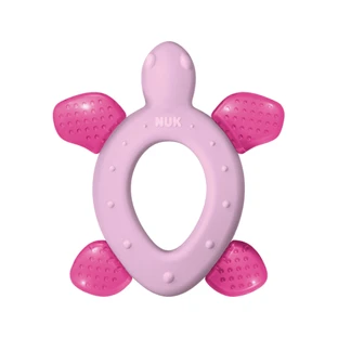 NUK Bijtring Cool All-Around Turtle 3m+ In verschillende kleuren - Roze