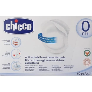CHICCO Borstkompressen Antibacteriële Borstkompressen x60 Stuks