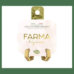 FARMA BIJOUX Hypoallergene Ohrringe Gold Hoops