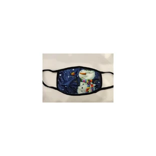 ROYALTY Fabric Mask Children's X-Mas Edition Blue Snowman x1