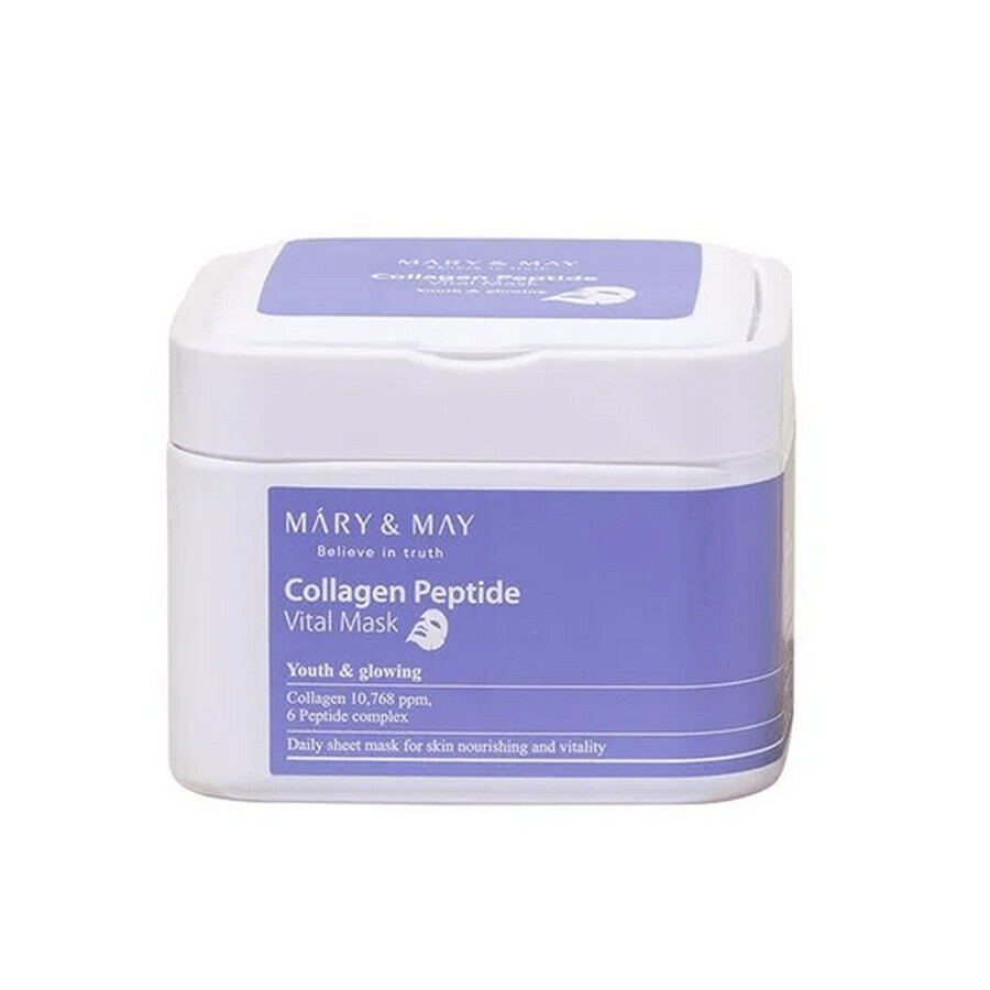Comprar Mascarilla Vital Péptido Colágeno, 30 unidades, Mary and May Mascarilla Vital Péptido Colágeno, 30 unidades, Mary and May