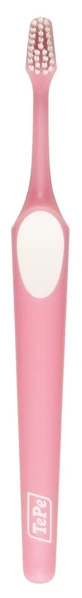 TEPE Supreme Soft Soft-Zahnbürste mit kleinem Kopf in verschiedenen Farben - rosa-weiß
