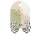 ORION Farma Bijoux Pendiente Trenza Plata Cristal