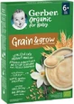 GERBER Biologische Babygranen met Tarwe, Haver & Vanillesmaak Vanaf 6 maanden 200g
