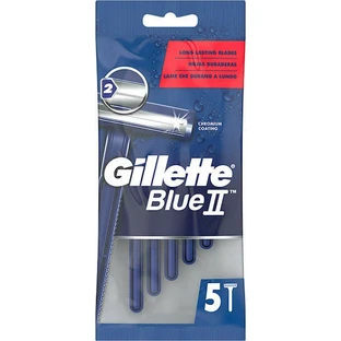 GILLETTE Blue II Wegwerpscheermesjes met 2 mesjes 5 stuks