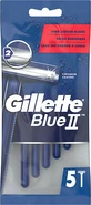 GILLETTE Blue II Wegwerpscheermesjes met 2 mesjes 5 stuks