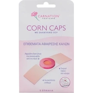 CARNATION Corn Caps Callus Removal Pads With Salicylic Acid 5 pieces