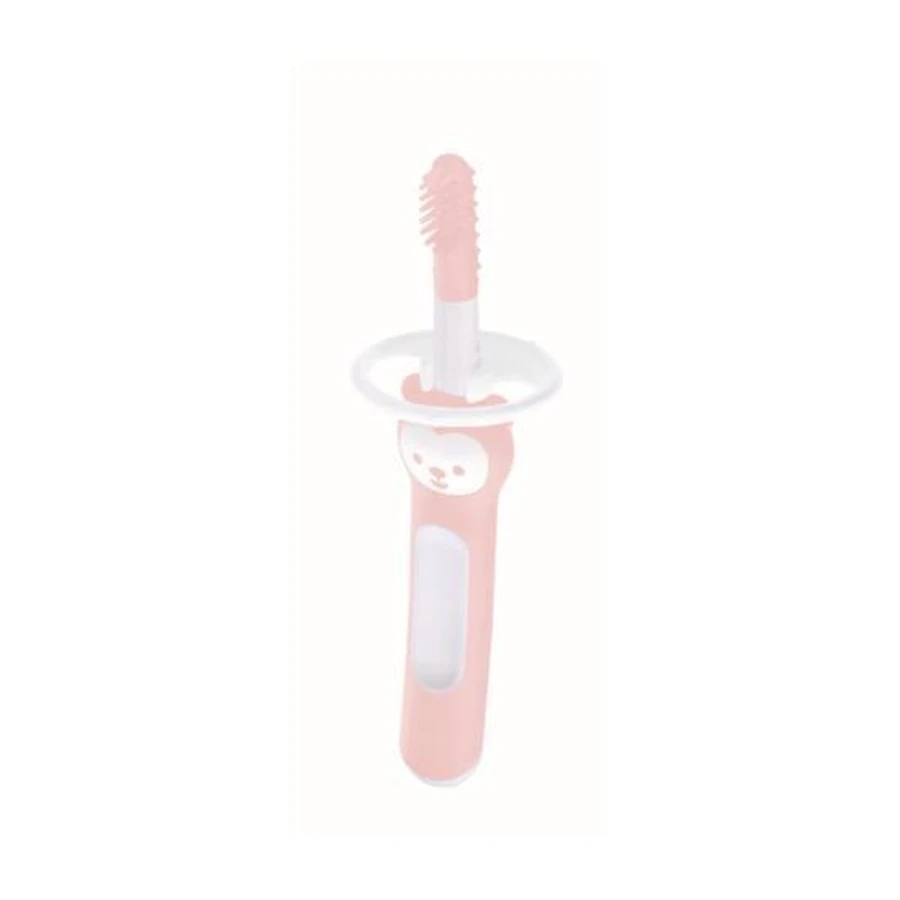 Brosse à dents MAM Brosse à dents massante avec écran de protection pour les 3 mois et plus