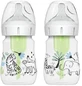 DR BROWN'S Plastic Anti-Colic Jungle Bottle with Wide Neck 2 pieces 150ml WB 52014