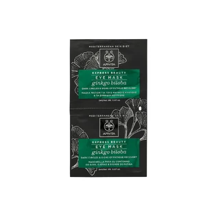 APIVITA Express Beauty Oogmasker tegen donkere kringen en tekenen van vermoeidheid met Ginkgo Biloba 2x2ml