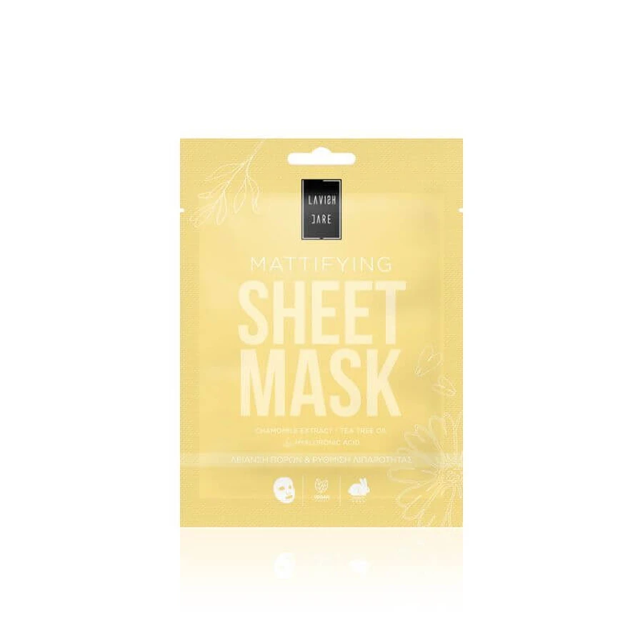 LAVISH CARE Sheet Mask Mattifying Blur Me Anti-Oily Face Mask 25g (Yellow)