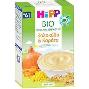 HIPP Bio-Müsli-Creme mit Kürbis & Karotte ohne Milch ab dem 6. Monat 200gr