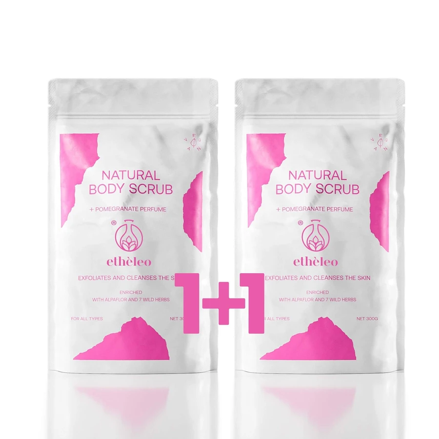 ETHELEO Natural Body Scrub Pomegranate 300gr 1+1