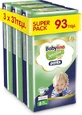 BABYLINO Broekjes Katoen Zacht No6 Voor 13-18kg (3 pakken van 31 stuks) 93 stuks