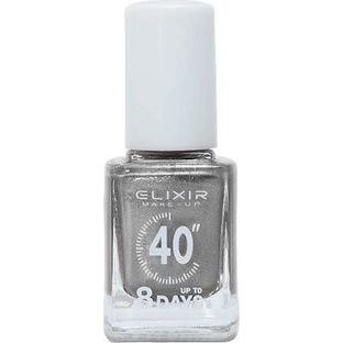 ELIXIR 40″ Tot 8 Dagen Glitter Nagellak Grijs 319 13ml