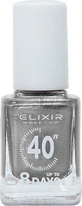 ELIXIR 40″ Up To 8 Days Glitter Nail Polish Grey 319 13ml