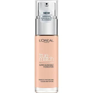 LOREAL True Match Super Blendable Foundation - Hydraterende Liquid Make Up 30ml 1R Rose Ivory