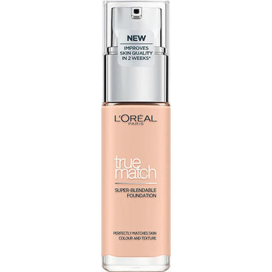 LOREAL True Match Super Blendable Foundation - Hydraterende Liquid Make Up 30ml 1R Rose Ivory