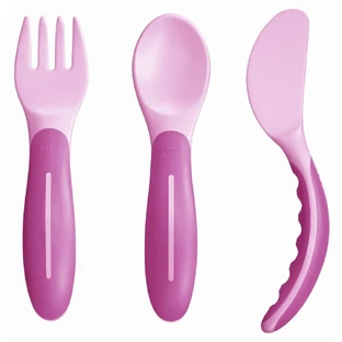 MAM Couverts pour bébés Fourchette, cuillère, couteau pour 6+ mois 515G