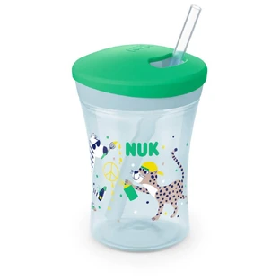 NUK Action Cup Training Cup with Straw 12m+ 230ml In Various Colours - Green