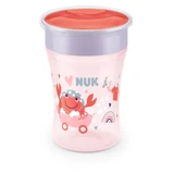 NUK Magic Cup Training Cup with rim & lid 8m+ 230ml In Various Colours - Red