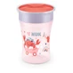 Vaso de entrenamiento NUK Magic Cup con borde y tapa 8m+ 230ml En Varios Colores - Rojo