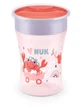 NUK Magic Cup Trainingsbeker met rand &amp; deksel 8m+ 230ml In verschillende kleuren - Rood