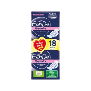 EVERY DAY Hyperdry Pads with Wings Ultra Plus Center Super x18