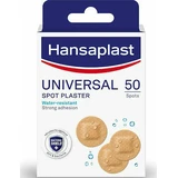 HANSAPLAST Universal-Fleckenpflaster Rund Zum Abdecken & Schützen kleiner Wunden Wasserbeständig 50 Stück