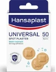 HANSAPLAST Universal Spot Plaster Pads Round For Covering &amp; Protecting Small Wounds Water Resistant 50 pieces