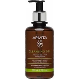APIVITA Cleansing Purifying Gel Propolis & Limette Gesichtsreinigungsgel für fettige - Mischhaut mit Propolis & Limette 200ml