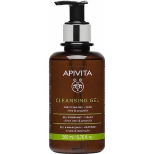 APIVITA Reinigende Zuiverende Gel Propolis & Limoen Gezichtsreinigingsgel Voor De Vette - Gecombineerde Huid Met Propolis & Limoen 200ml