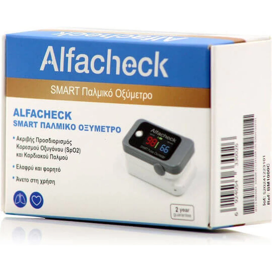 Pulsioxímetro inteligente ALFACHECK Pulsioxímetro inteligente