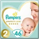 PAMPERS Baby Diapers Premium Care No.2 4-8Kgr 46 pieces Jumbo Pack