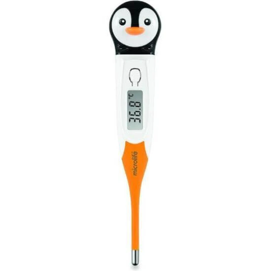 MICROLIFE MT 720 Digitale Thermometer Pinguïn Digitale Thermometer met Kindvriendelijk Ontwerp & Flexibele Rand voor Comfortabel Gebruik 1 stuk