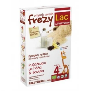 FREZYLAC Organic Baby Cream Crème de riz au lait et à la vanille 200g