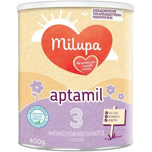 MILUPA Aptamil 3 Milchpulver für Säuglinge ab 12 Monaten 400gr