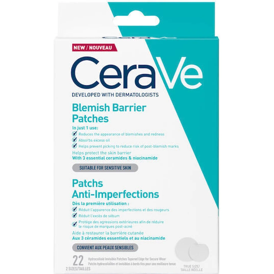 CERAVE Blemish Barrier Patches Patches anti-imperfections 22 pièces