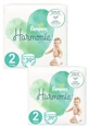 PAMPERS Harmonie Pañales No.2 4-8Kg 78 Piezas (2 Paquetes de 39 Piezas)