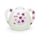 NUK Silicone Soother Star Night For 6-18 Months - Pink